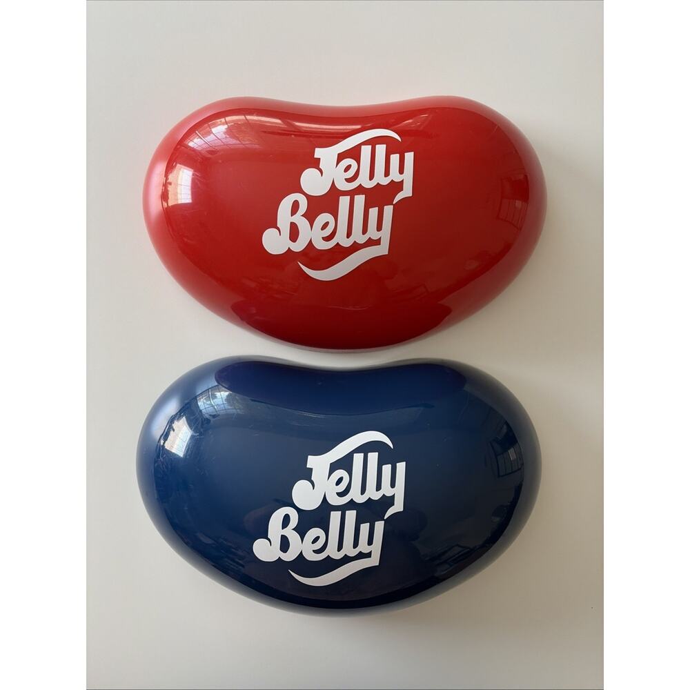 Vtg Jelly Belly Bean Wall Mount 15" x 9" Red & Blue Store Display Decoration